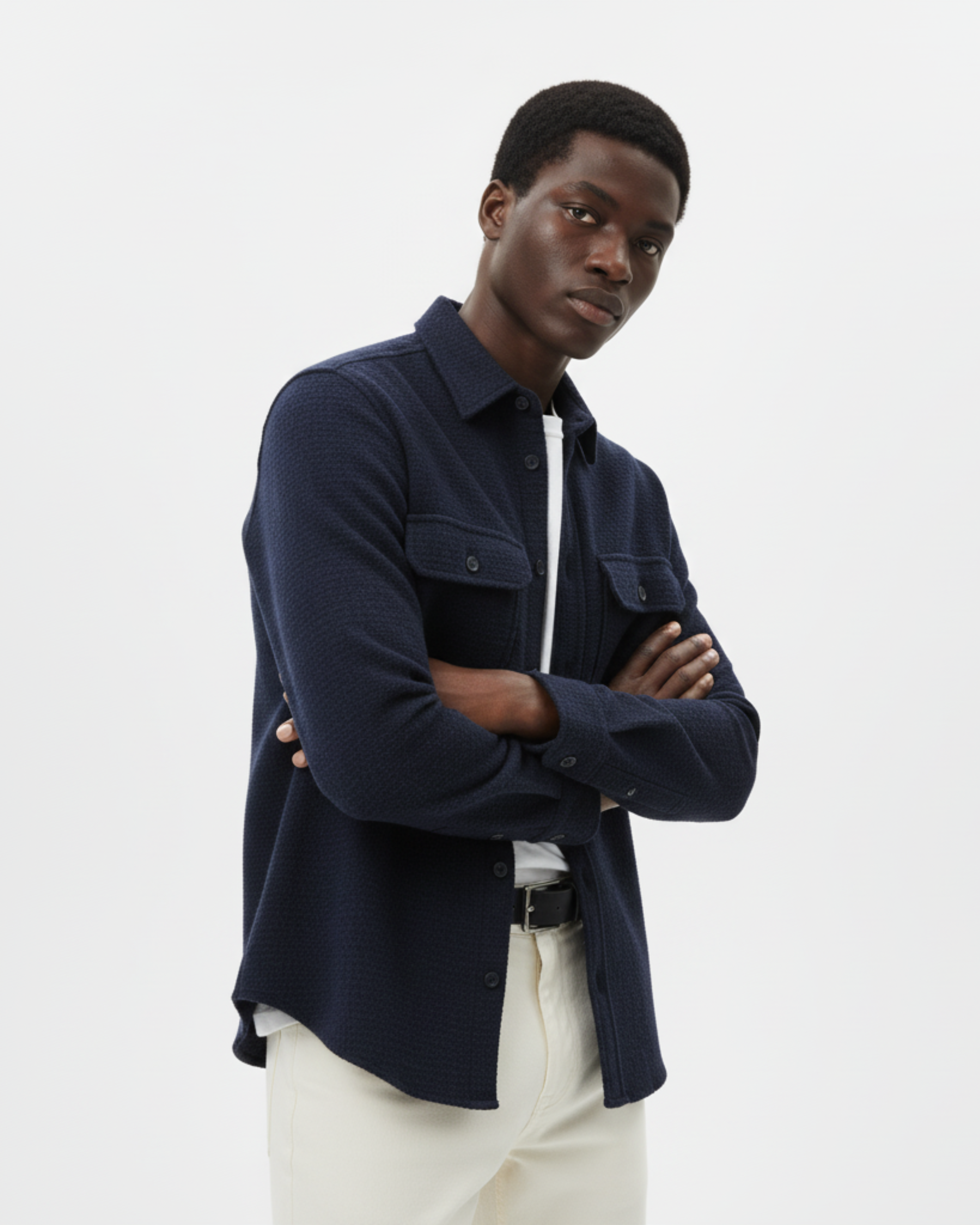 Wool Overshirt Set One Size
