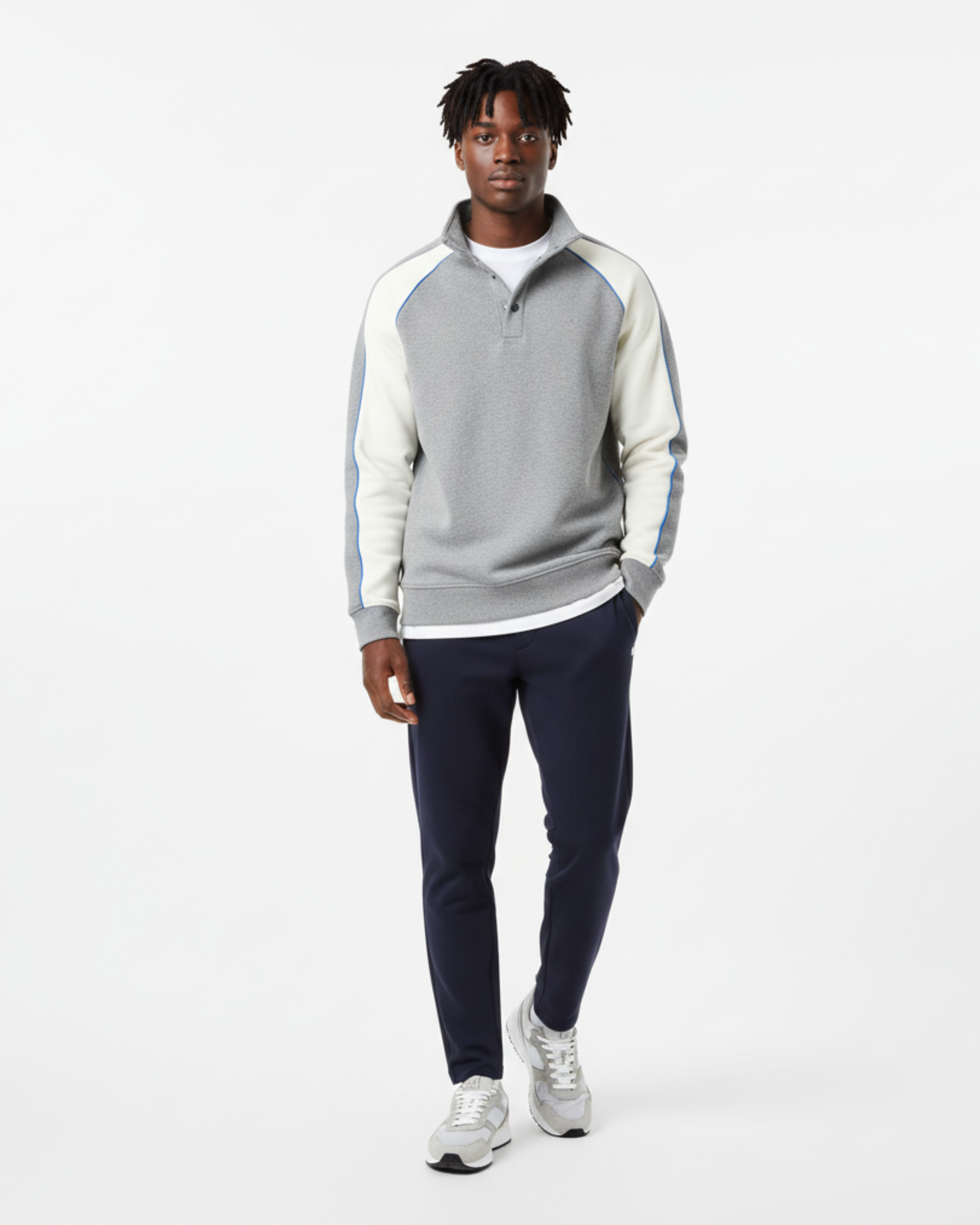 Panelled Half-Zip