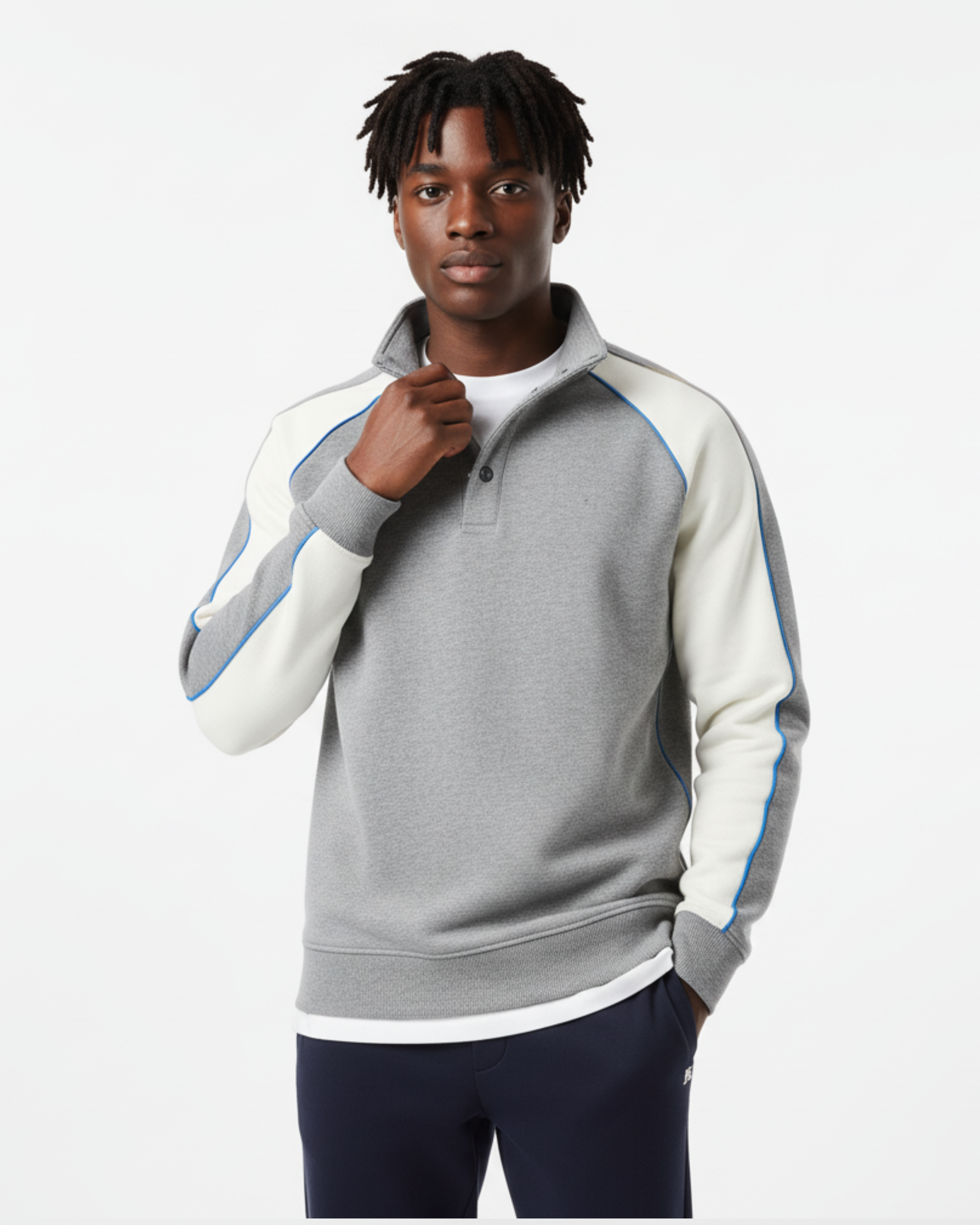 Panelled Half-Zip