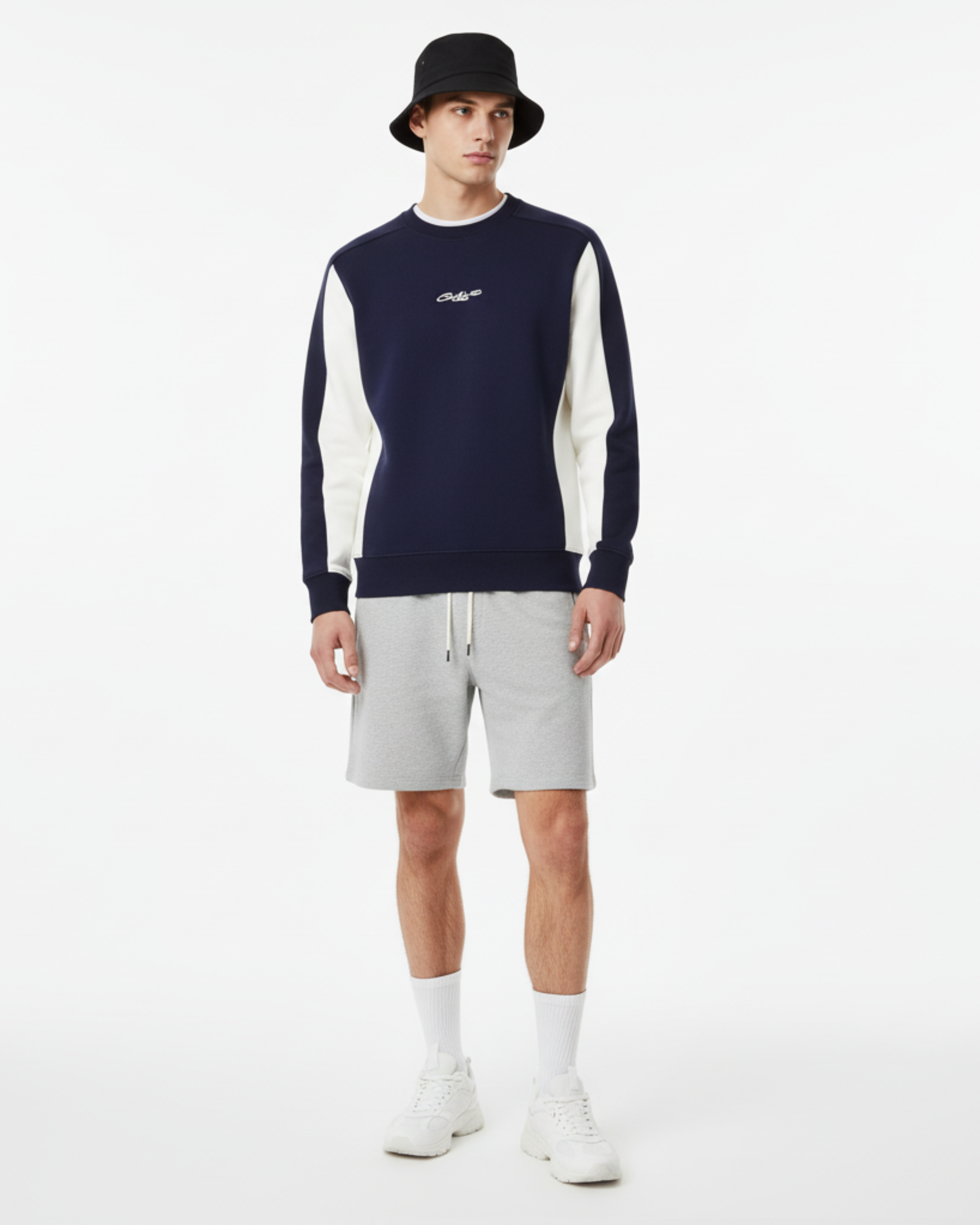 Contrast Panel Sweatshirt